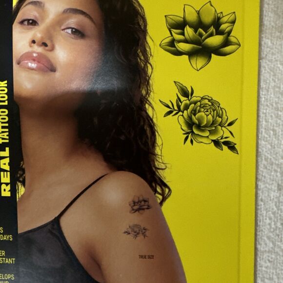 Inkbox Temporary Tattoos, Lotus+Peony , Travis Barker - Picture 3 of 4
